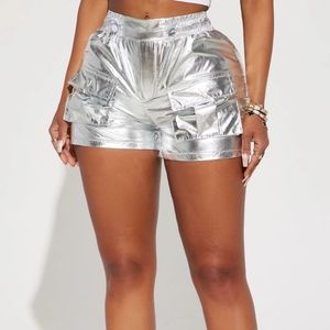 Fashion Nova Nylon Metallic Short